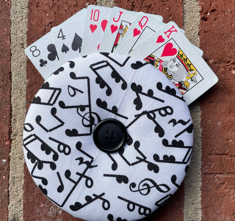 Playing Card Holder - Musical Notes