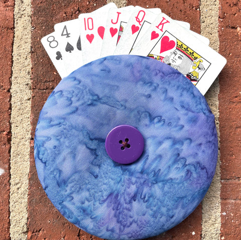 Playing Card Holder - Purple & Blue