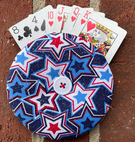 Playing Card Holder - Red, White & Blue